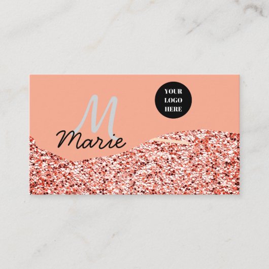 Blauer Marker Logo-Text hinzufügen Dank Rabatt Visitenkarte (Vorderseite)