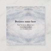 Blauer Marker Logo-Text Q R-Code hier hinzufügen Quadratische Visitenkarte (Rückseite)