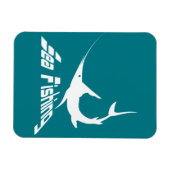 Blauer Marlin Magnet (Horizontal)
