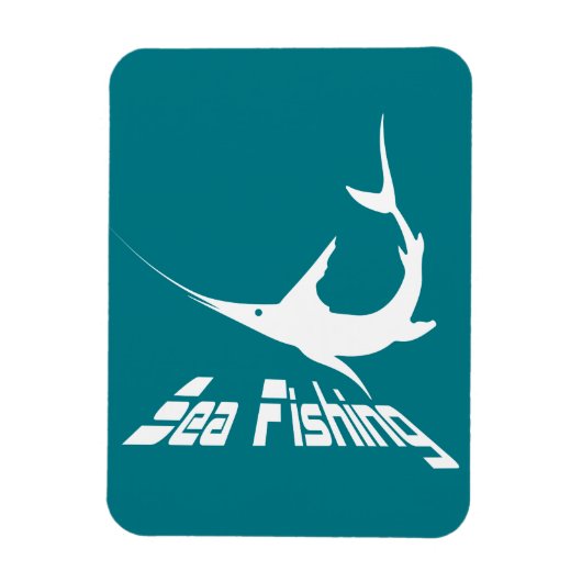 Blauer Marlin Magnet (Vertikal)
