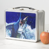 Blauer Marlin Metall Brotdose (Beispiel)