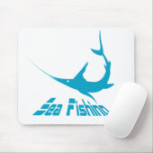 Blauer Marlin Mousepad (Mit Mouse)
