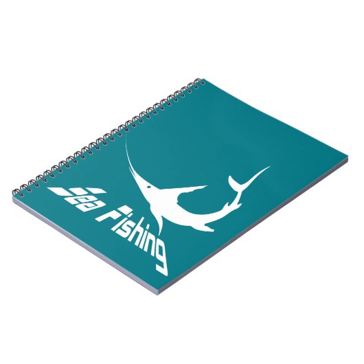 Blauer Marlin Notizblock (Linke Seite)