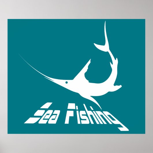 Blauer Marlin Poster (Vorne)