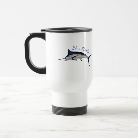 Blauer Marlin Reisebecher (Links)