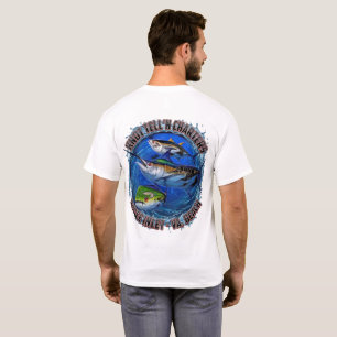 Blauer Marlin Rip Art Logo T-Shirt
