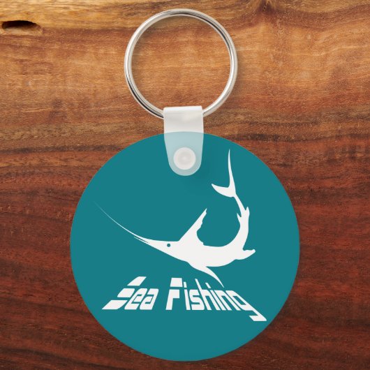 Blauer Marlin Schlüsselanhänger (Vorderseite)