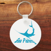 Blauer Marlin Schlüsselanhänger (Vorderseite)