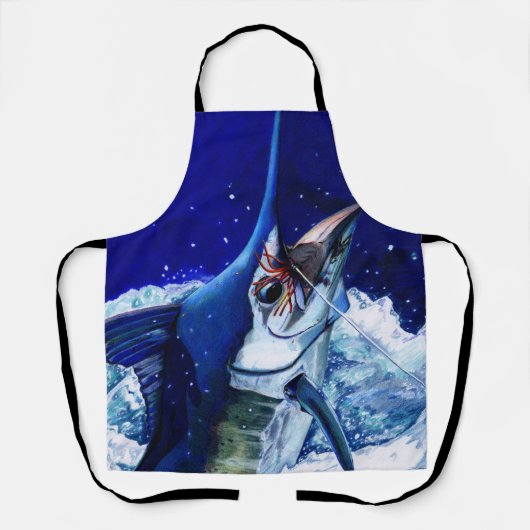 Blauer Marlin Schürze (Vorderseite)
