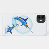 Blauer Marlin springt aus dem Ozean Case-Mate iPhone Hülle (Rückseite (Horizontal))