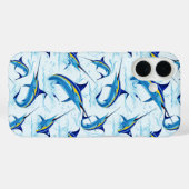 Blauer Marlin springt aus dem Ozean Case-Mate iPhone Hülle (Rückseite (Horizontal))
