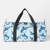 Blauer Marlin springt aus dem Ozean Duffle Bag (Rückseite)