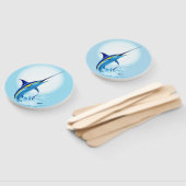Blauer Marlin springt aus dem Ozean Fächer (Non-assembled)