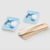 Blauer Marlin springt aus dem Ozean Fächer (Non-assembled)