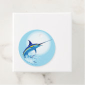 Blauer Marlin springt aus dem Ozean Geschenkanhänger (Beispiel)