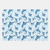 Blauer Marlin springt aus dem Ozean Geschenkpapier Set (Vorderseite 2)