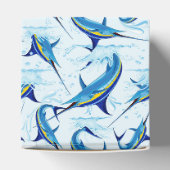 Blauer Marlin springt aus dem Ozean Geschenkschachtel (Oben)