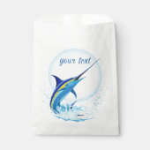 Blauer Marlin springt aus dem Ozean Geschenktütchen (Vorderseite)