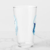 Blauer Marlin springt aus dem Ozean Glas (Rechts)