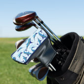 Blauer Marlin springt aus dem Ozean Golf Headcover (In Situ)
