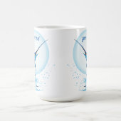 Blauer Marlin springt aus dem Ozean Kaffeetasse (Mittel)