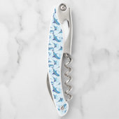 Blauer Marlin springt aus dem Ozean Kellnermesser (Rückseite)