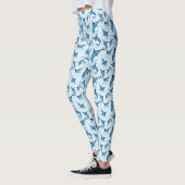 Blauer Marlin springt aus dem Ozean Leggings (Links)