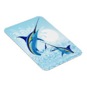 Blauer Marlin springt aus dem Ozean Magnet (Rechte Seite)