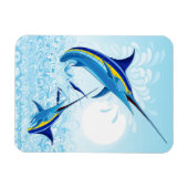 Blauer Marlin springt aus dem Ozean Magnet (Horizontal)