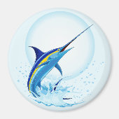 Blauer Marlin springt aus dem Ozean Magnet (Vorne)