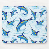 Blauer Marlin springt aus dem Ozean Mousepad (Vorne)