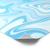 Blauer Marlin springt aus dem Ozean Poster (Ecke)