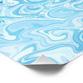 Blauer Marlin springt aus dem Ozean Poster (Ecke)