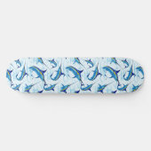 Blauer Marlin springt aus dem Ozean Skateboard (Horizontal)