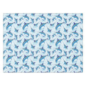 Blauer Marlin springt aus dem Ozean Tischdecke (Vorderseite (Horizontal))