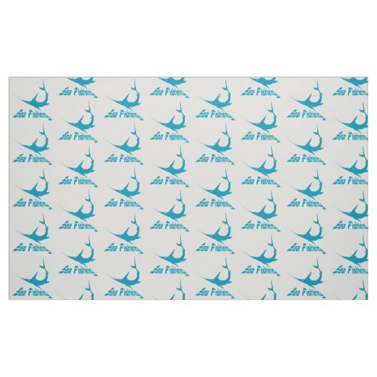 Blauer Marlin Stoff (Fat Quarter (45,7 x 55,9 cm))