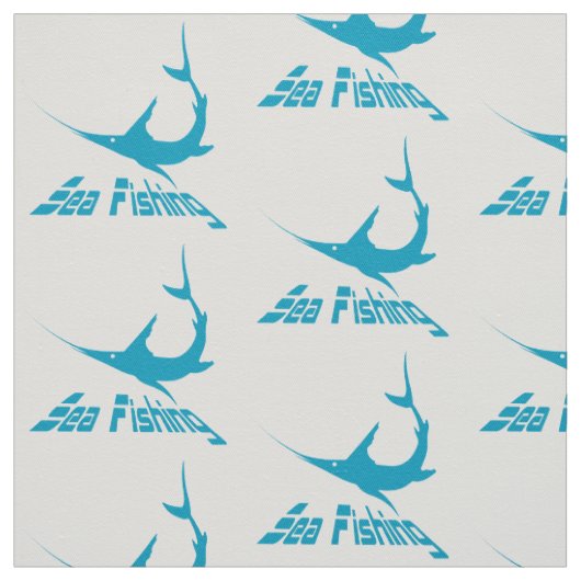 Blauer Marlin Stoff (Muster)