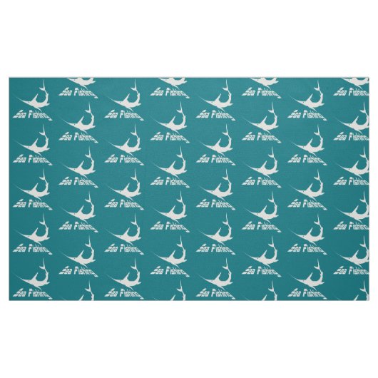 Blauer Marlin Stoff (Fat Quarter (45,7 x 55,9 cm))