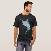 Blauer Marlin T-Shirt (Vorne ganz)