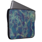 Blauer Marmor 2 Laptopschutzhülle (Vorne Rechts)