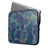 Blauer Marmor 2 Laptopschutzhülle (Vorderseite Links)