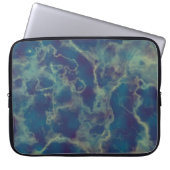 Blauer Marmor 2 Laptopschutzhülle (Vorderseite)