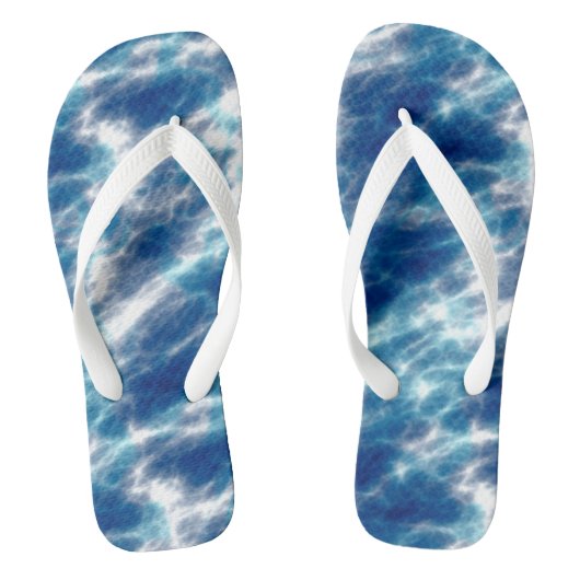 Blauer Marmor Badesandalen (Fußbett)