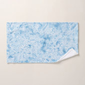 Blauer Marmor Badhandtuch Set (Handtuch)