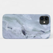 Blauer Marmor Case-Mate iPhone Hülle (Rückseite (Horizontal))