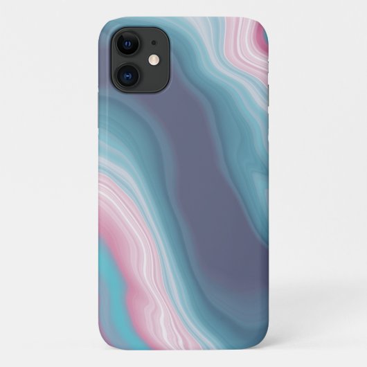 Blauer Marmor Case-Mate iPhone Hülle (Rückseite)
