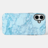 Blauer Marmor Case-Mate iPhone Hülle (Rückseite (Horizontal))
