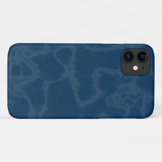 Blauer Marmor Case-Mate iPhone Hülle (Rückseite (Horizontal))