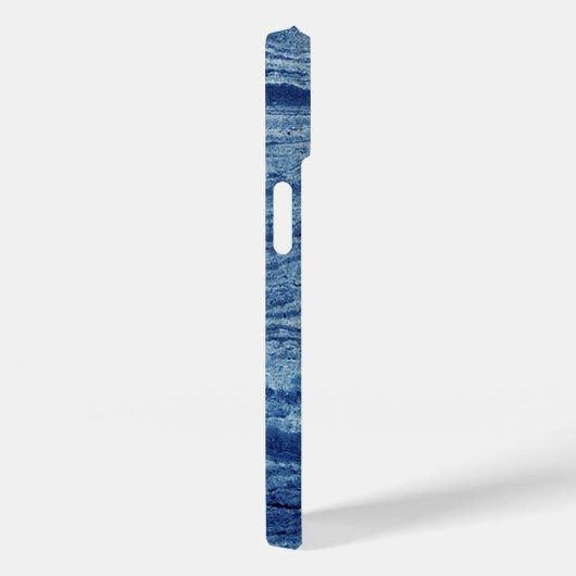 Blauer Marmor Case-Mate iPhone Hülle (Rückseite / Rechts)