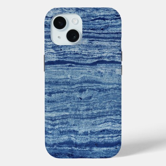 Blauer Marmor Case-Mate iPhone Hülle (Rückseite)